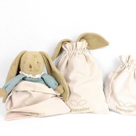 Peluche musicale lapin nid d'ange Vieux rose 2 - vertbaudet enfant 