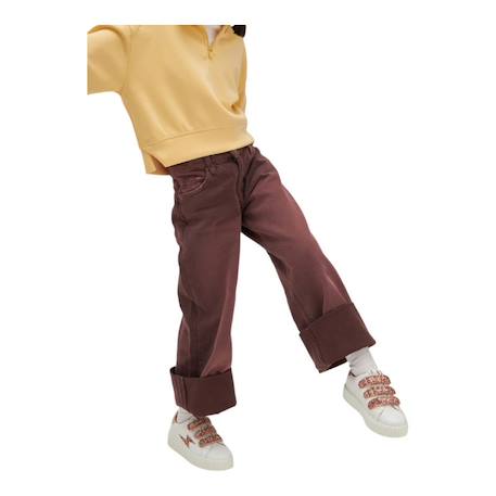 Baskets synthétique mini mahalia Blanc cassé+Blanc/rose 5 - vertbaudet enfant 
