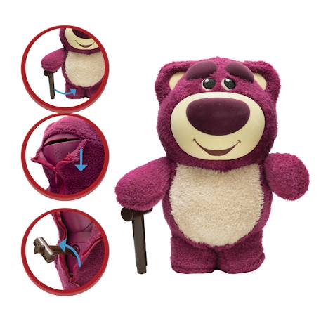 Tirelire électronique disney Lotso, grande capacité, effets sonores et musicaux, fentes pour pièces et billets Rose 2 - vertbaudet enfant 