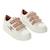 Baskets synthétique mini mahalia Blanc cassé+Blanc/rose 2 - vertbaudet enfant 