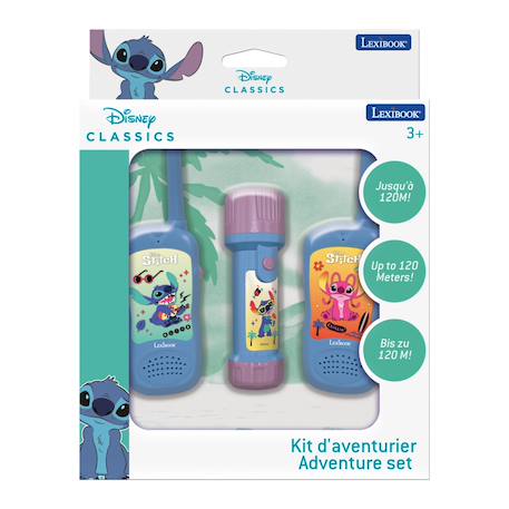 Kit d'aventurier stitch avec talkies walkies et lampe-torche/boussole MULTICOLORE 2 - vertbaudet enfant 