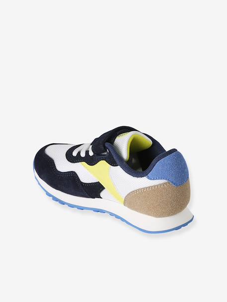 Baskets enfant lacets élastiqués à scratchs lot bleu 4 - vertbaudet enfant 