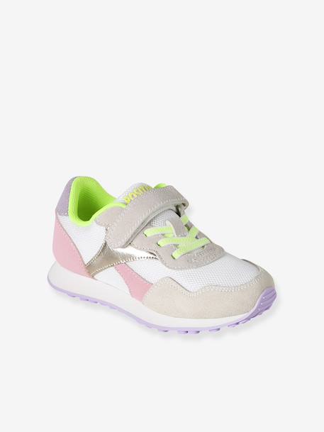 Baskets enfant fille à scratchs et élastiquées lot rose 3 - vertbaudet enfant 
