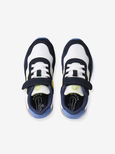 Baskets enfant lacets élastiqués à scratchs lot bleu 5 - vertbaudet enfant 