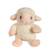 Peluche - oeuf p'tit poulailler agneau en peluche - 12 cm Beige 2 - vertbaudet enfant 