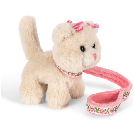 Mini peluche chiot 12cm Beige, rose 2 - vertbaudet enfant 