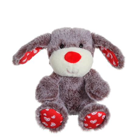 Peluche - peluche fluffy love - chien marron - 14 cm Marron 1 - vertbaudet enfant 