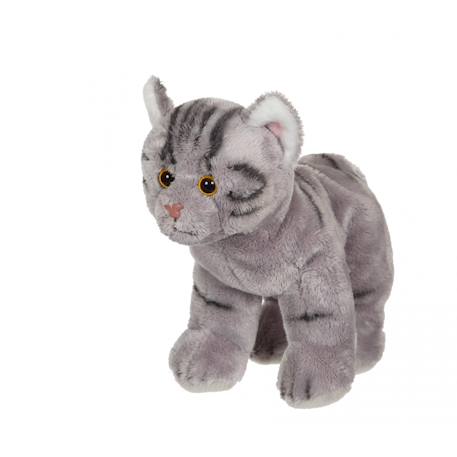 Peluche - peluche chat floppikitty - gris 22 cm Gris 2 - vertbaudet enfant 