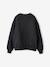 Sweat fille oversize inscription léopard anthracite 3 - vertbaudet enfant 