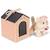 Mini peluche chiot 12cm Beige, rose 1 - vertbaudet enfant 