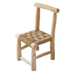 Chambre et rangement-Chaise enfant bois japandi