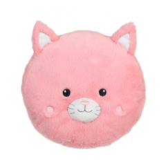 Jouet-Peluche - oreiller rondouillet chat econimals en peluche éco-conçu - 34 cm