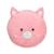 Peluche - oreiller rondouillet chat econimals en peluche éco-conçu - 34 cm Rose 1 - vertbaudet enfant 