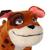 Peluche - peluche chien padgachix - idéfix et les irréductibles 18 cm Marron 2 - vertbaudet enfant 