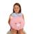 Peluche - oreiller rondouillet chat econimals en peluche éco-conçu - 34 cm Rose 3 - vertbaudet enfant 