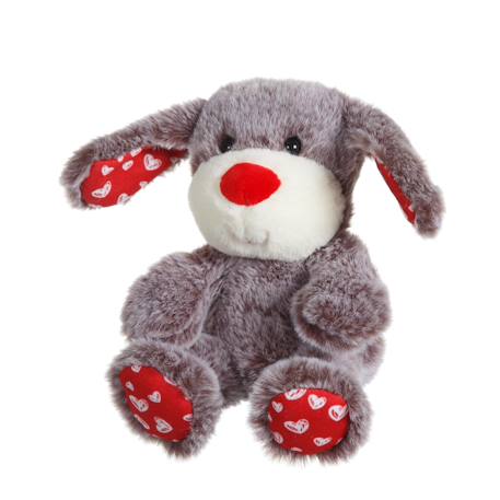 Peluche - peluche fluffy love - chien marron - 14 cm Marron 3 - vertbaudet enfant 