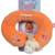 Peluche - tour de cou pomme vache - 24 cm Orange 2 - vertbaudet enfant 