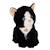 Peluche - peluche chat mimi cats sonore noir - 18 cm Noir 2 - vertbaudet enfant 