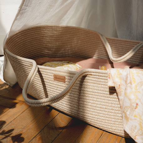 Couffin tressé honey moon Beige 2 - vertbaudet enfant 