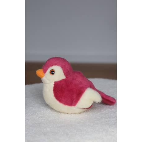 Peluche - peluche oiseau sonore birdies 14 cm - framboise Rose 2 - vertbaudet enfant 