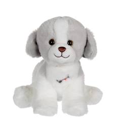 Jouet-Peluche - peluche dogz & kats sonores 18 cm - chien gris