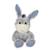 Peluche - peluche les marinières - âne gris rayures bleues - 24 cm Bleu 1 - vertbaudet enfant 