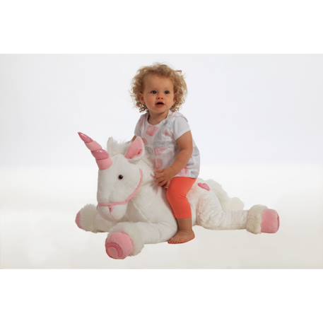 Peluche - licorne violette - 80 cm Violet 2 - vertbaudet enfant 