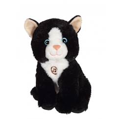 Jouet-Peluche - peluche chat mimi cats sonore noir - 18 cm