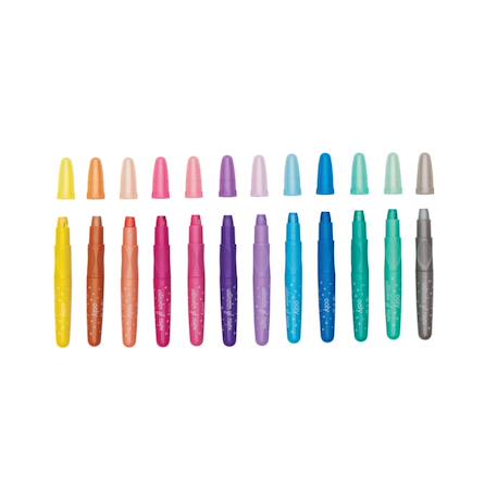 Crayons de couleur en gel métalliques – 12 teintes brillantes à effet aquarelle Multicolor 1 - vertbaudet enfant 