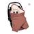 Nid d'ange biside ouatiné hiver  - teddy bien chaud Heidi carmin+Heidi ocre+Heidi opalin 2 - vertbaudet enfant 
