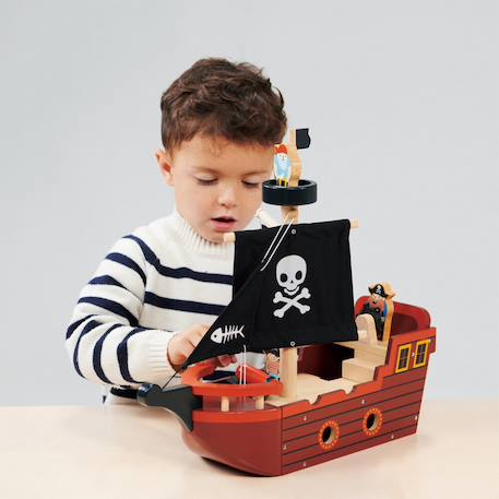Bateau pirate en bois Multicolor 3 - vertbaudet enfant 