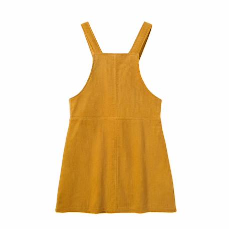 Robe salopette  velours   lola Jaune 4 - vertbaudet enfant 