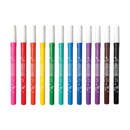 Set de 12 marqueurs parfumés aux fruits – Couleurs vives et lavables pour enfants Multicolor 2 - vertbaudet enfant 