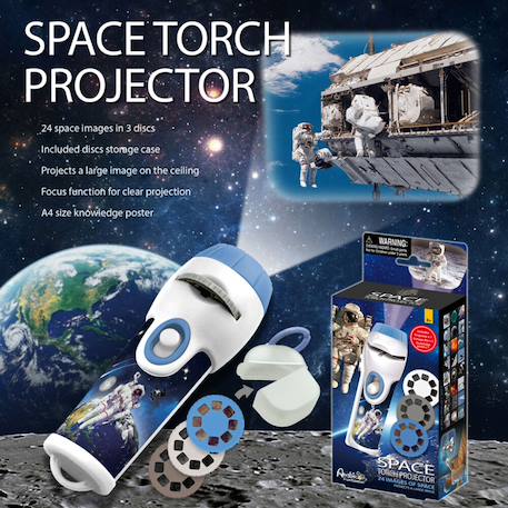 Lampe de poche et projecteur - espace 24 images Multicolor 4 - vertbaudet enfant 