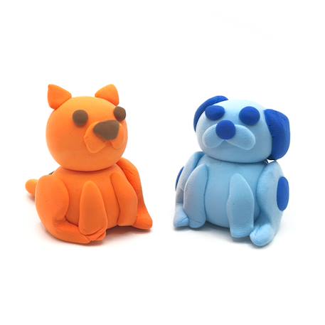 Kit de pâte à modeler séchant à l’air – Crée tes amis à fourrure Multicolor 1 - vertbaudet enfant 