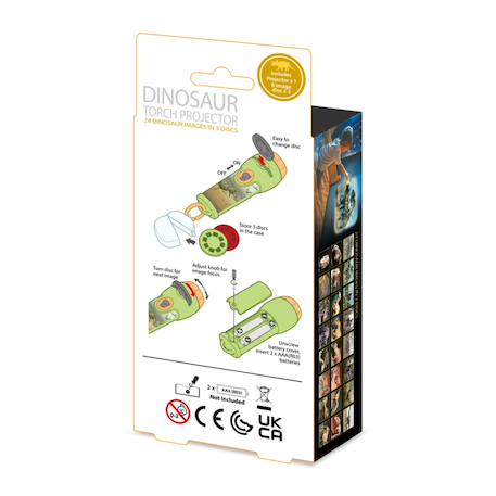 Lampe de poche et projecteur - dinos Multicolor 3 - vertbaudet enfant 