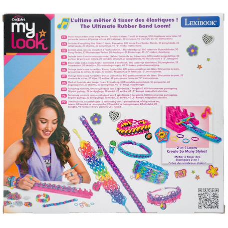Kit de bracelet élastiques à tisser rock 'n' roll Multicolore 4 - vertbaudet enfant 