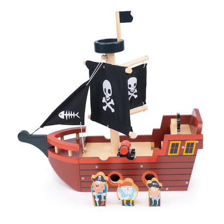 Bateau pirate en bois Multicolor 2 - vertbaudet enfant 