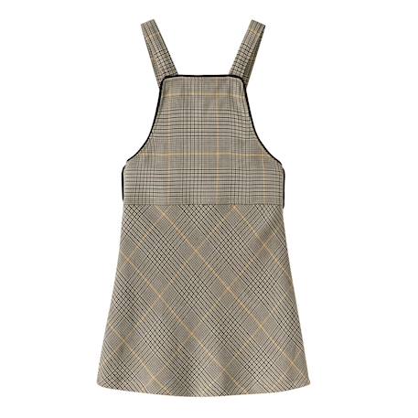 Robe salopette  hiver à carreaux tartan   lola Marron vert foncé 5 - vertbaudet enfant 