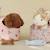 Peluche chiot avec sac fleuri Rose, marron, vert 5 - vertbaudet enfant 