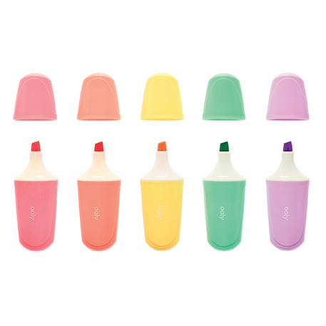 Set de 5 surligneurs pastel Le Bonbon – Couleurs douces Multicolor 1 - vertbaudet enfant 