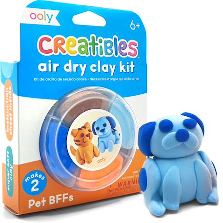 Kit de pâte à modeler séchant à l’air – Crée tes amis à fourrure Multicolor 4 - vertbaudet enfant 