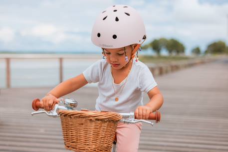 Casque vélo enfant xs Bleu marine+Bleu turquoise+Crème+Rose 20 - vertbaudet enfant 