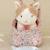 Peluche chat dans sac de transport fleuri Rose, bleu, marron 4 - vertbaudet enfant 