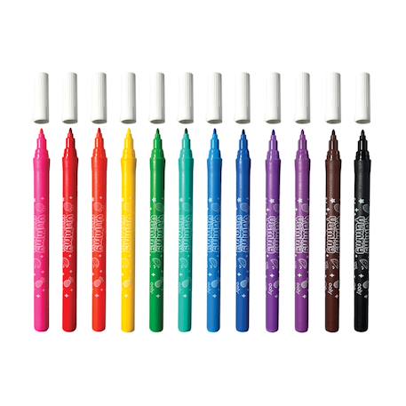 Set de 12 marqueurs parfumés aux fruits – Couleurs vives et lavables pour enfants Multicolor 3 - vertbaudet enfant 
