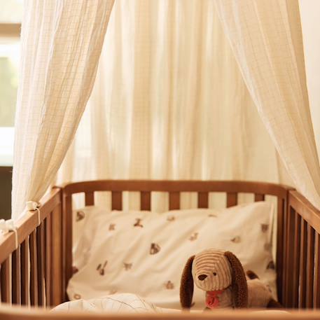 Housse de couette + taie d'oreiller animal friends (100 x 140 cm) Ecru, beige, marron 6 - vertbaudet enfant 