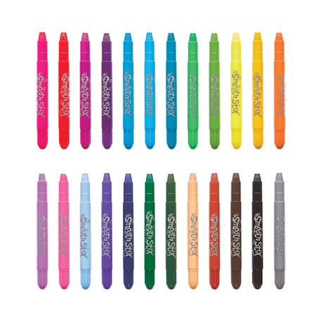 Crayons de couleur en gel – 24 couleurs aquarellables avec pinceau Multicolor 1 - vertbaudet enfant 