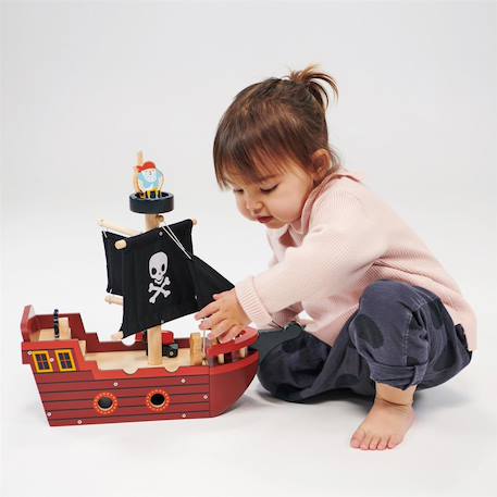 Bateau pirate en bois Multicolor 5 - vertbaudet enfant 