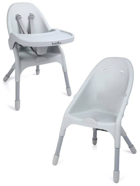 Chaise haute pliante et évolutive, design moderne et simplicité d'utilisation agap Grey 3 - vertbaudet enfant 