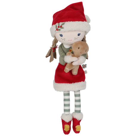 Poupée de Noël Rosa (35 cm) Rouge, vert, blanc 2 - vertbaudet enfant 
